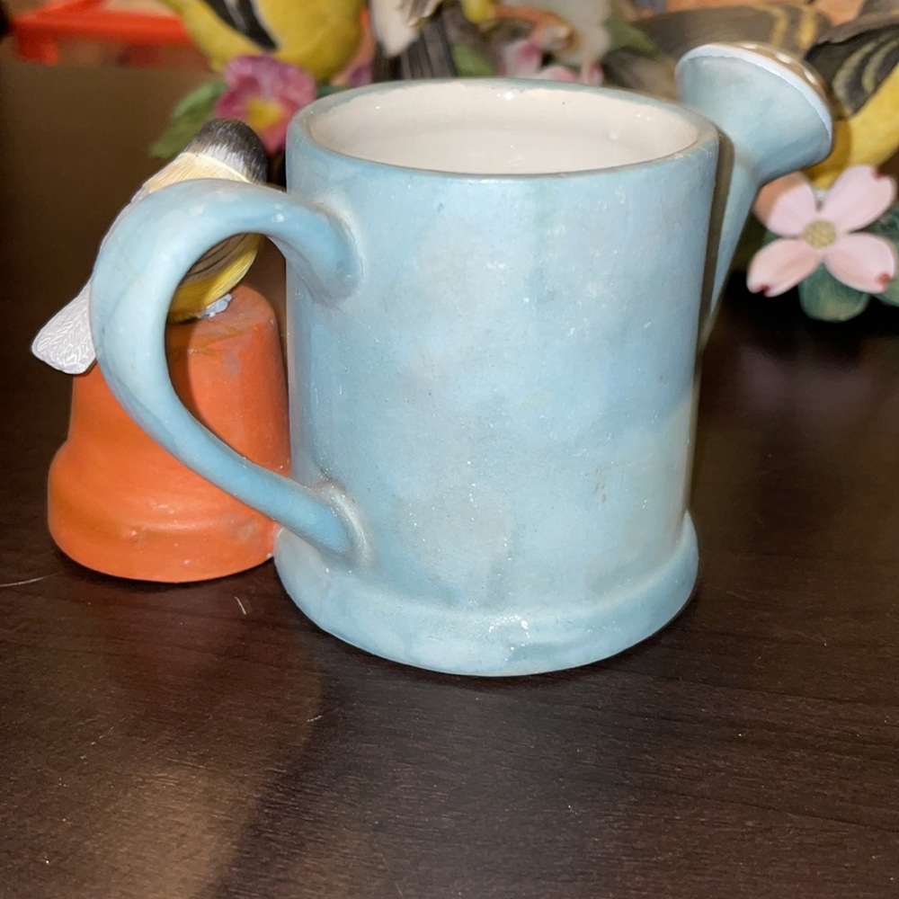 Marjolein Bastin Hallmark Nature’s Sketchbook Votive Holder Blue and Terracotta - Picture 5 of 7